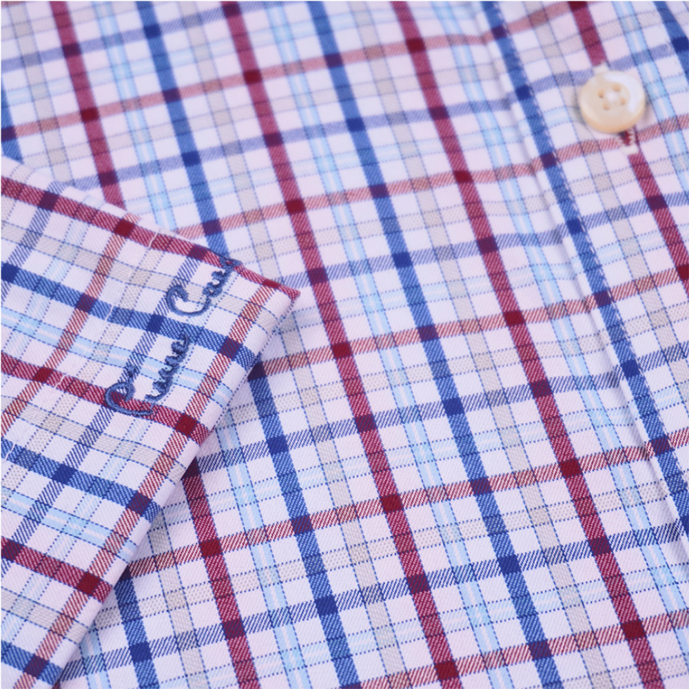 Áo sơ mi nam ngắn tay vạt ngang Pierre Cardin cao cấp xuất Hàn 100% cotton dáng áo Regular ACN025 | iShirtStore