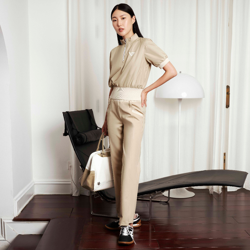 Quần Le Fiery Thể Thao Golf Nữ | The Bluffs Pull - On Pants Beige