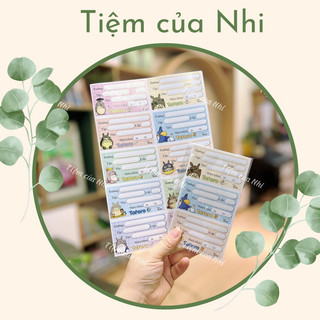 Set 16 nhãn vở toroto