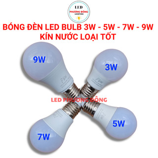 Bộ 10 bóng led bulb kín nước ngoài trời - trắng/vàng - loại tốt