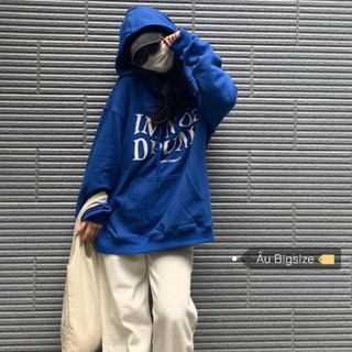 Áo hoodie NỈ BÔNG Drunk xanh cá tính Super Bigsize đến 150kg