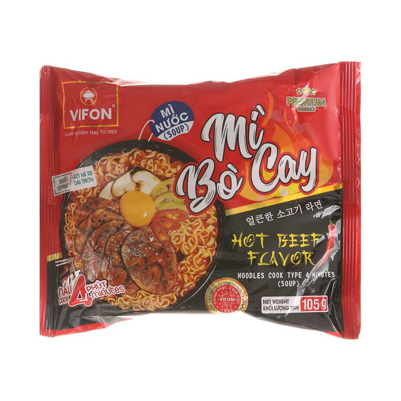 Mì ViFON hải sản cay / mì bò cay