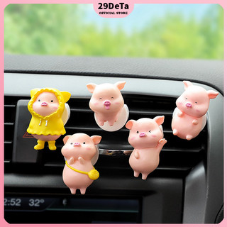Mô hình tiểu cảnh mini con heo cute giá rẻ 29deta dùng để trang trí bàn làm việc, decor bàn học, terrarium