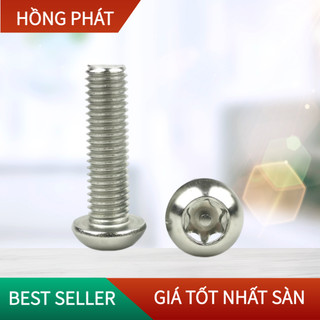 Set 10 Bu lông hoa thị M6 Inox 304 /Vít chống trộm / Bu lông chống trộm /Torx Bolt Inox 304