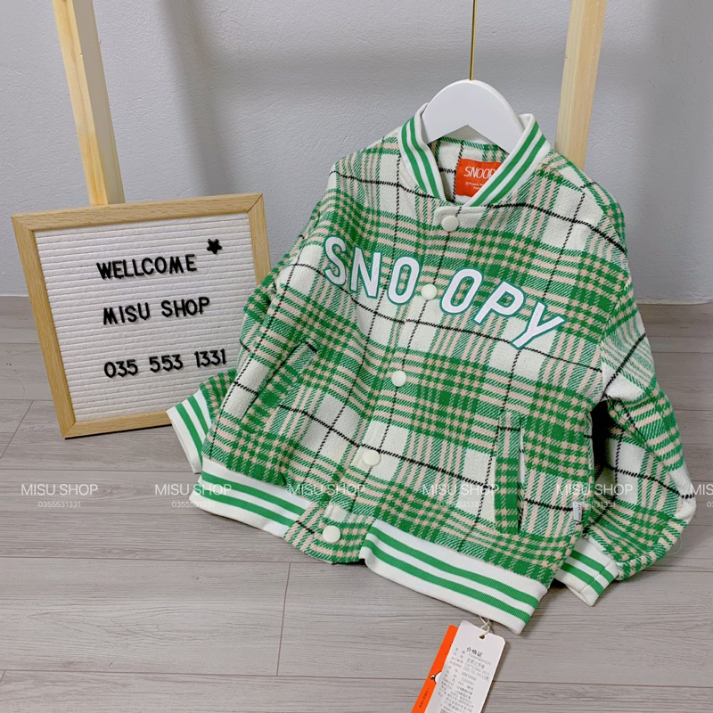 Áo bomber bé trai bé gái chất dạ cao cấp