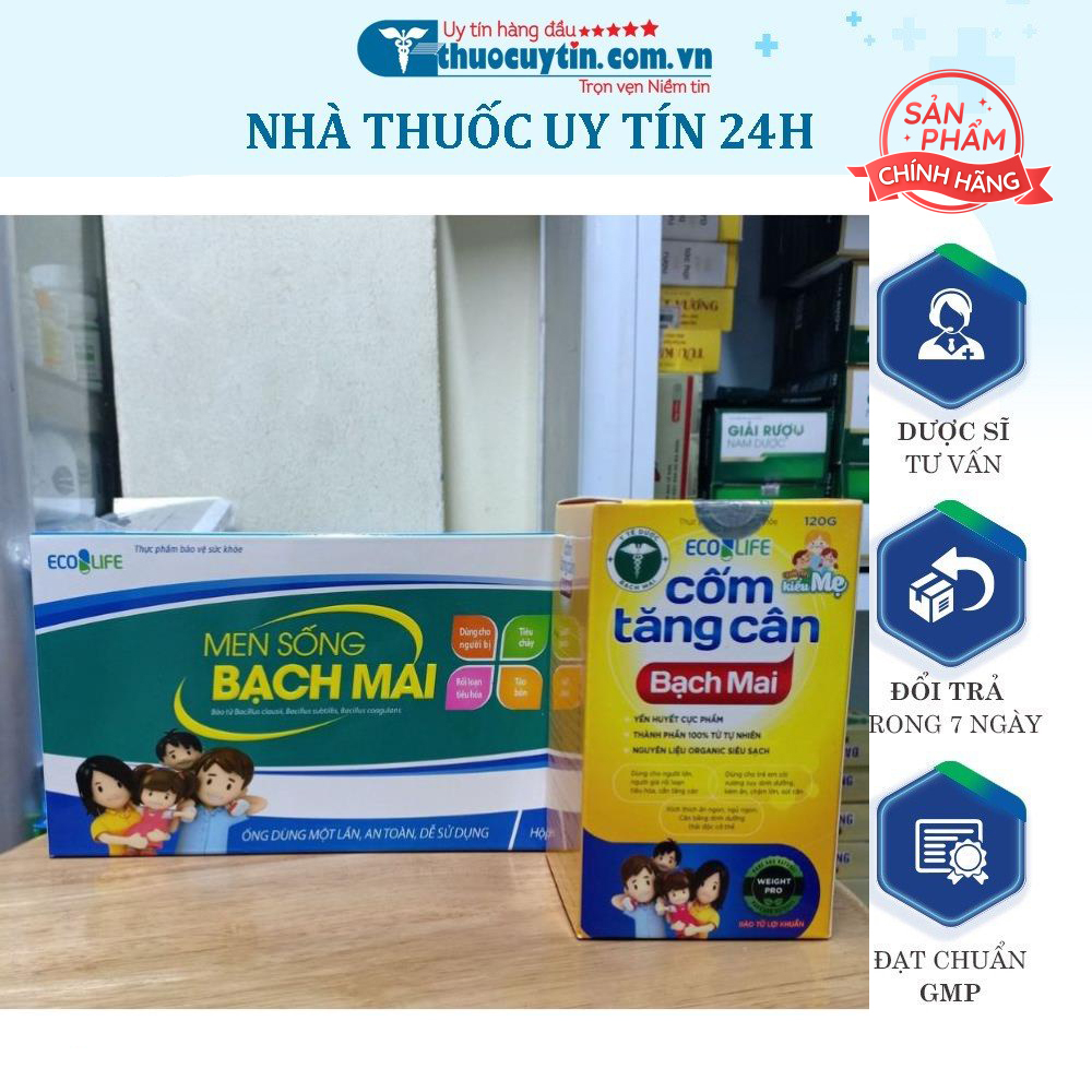 Cốm tăng cân- Men sống Bạch mai hỗ trợ tiêu hóa