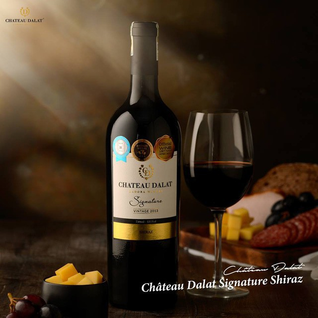 Rượu Vang Việt Nam - Vang Đà Lạt - Chateau Dalat Signature Shiraz