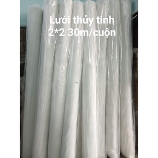 Cuộn lưới thủy tinh gia cường chống thấm, chống nứt vữa trát tường, vữa cán nền. Khổ rộng 1m đủ loại mắt
