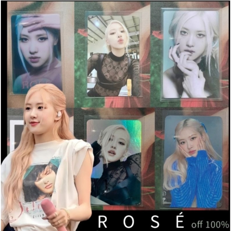 Card bo góc Rosé chính hãng.