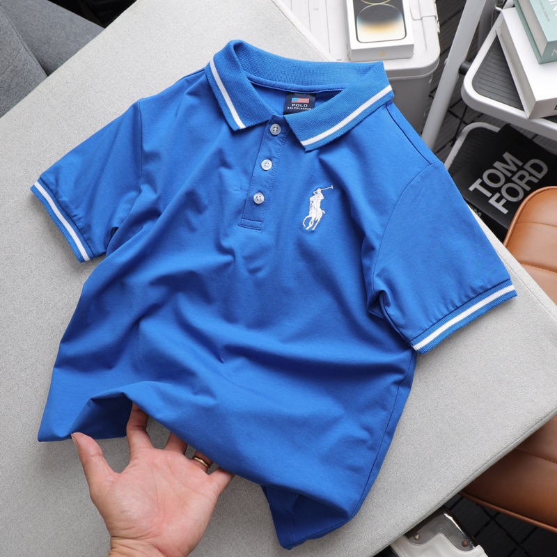 Áo polo bé trai size đại chất cotton 4 chiều chính phẩm mát lạnh 22-55kg