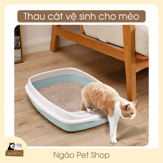 Chậu cát đi vệ sinh cho thú cưng size to -Khay vệ sinh cho chó mèo