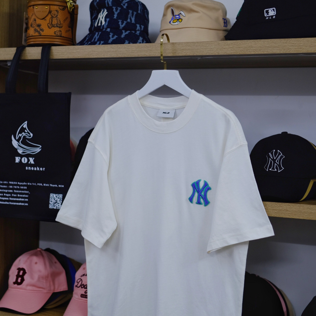 Áo Thun MLB Màu Kem Hình Ly Kem Hàng Chính Hãng | CODE: 3ATSEC3 - Fox Sneaker