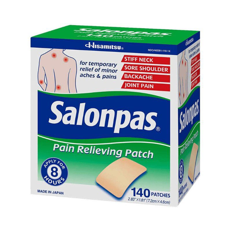 Hộp 140 miếng dán Salonpas Mỹ