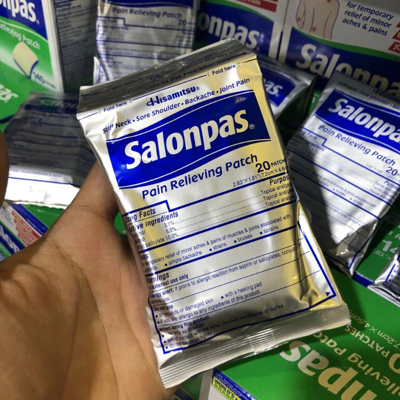 Hộp 140 miếng dán Salonpas Mỹ
