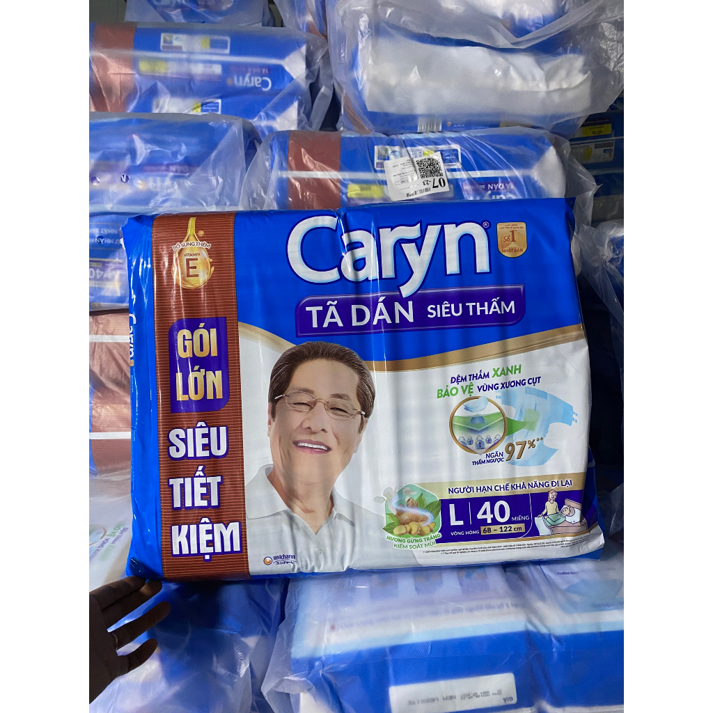 Tã Dán Caryn Người Già Size L40 miếng