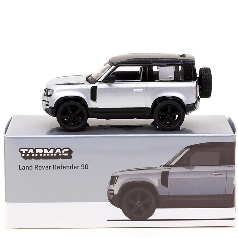 mohinhxeps-1/64_Tarmac Works Land Rover Defender 90 Silver Metallic - GLOBAL64
