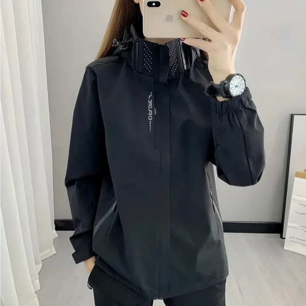 Áo Khoác Gió Nam Nữ, 2 Lớp Vải Tráng Bạc Chống Nước Chống Tia UV Bản 2023