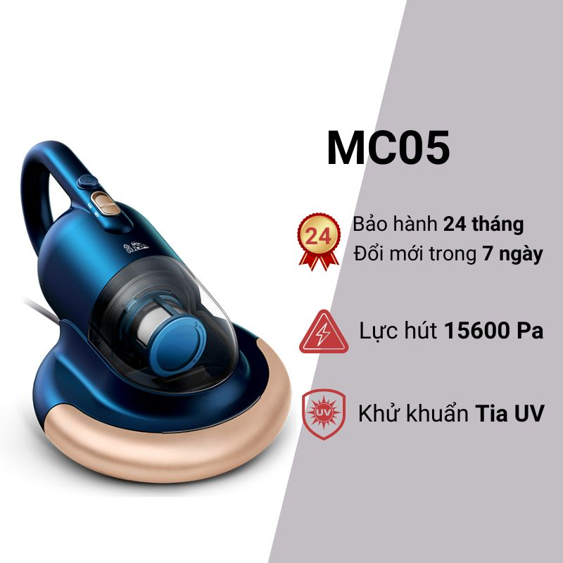 Máy hút bụi giường nệm diệt khuẩn tia UV Puppyoo MC05 công suất lớn, hút bụi mịn, lông tóc, ve rệp sạch tới 99% vi khẩn
