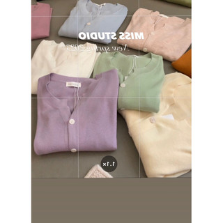 Len cadigan basic chất mịn