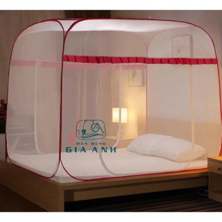 Mùng Chụp Tự Bung Đỉnh Vuông Cao Cấp Gia Anh - Mùng Chống Muỗi Và Côn Trùng - Hàng VNXK ( Bảo Hành 12 Tháng )