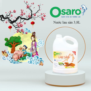 Nước lau sàn hữu cơ OSARO tinh dầu sả quế thơm mát sạch bong đuổi muỗi côn trùng 3,8L