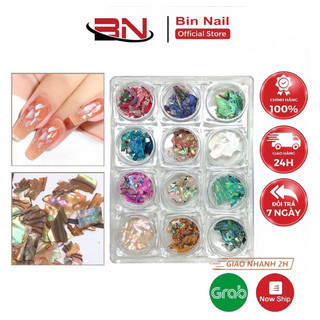 Xà cừ vân đá , vân gỗ không tước.trang trí móng - sét 12 hũ