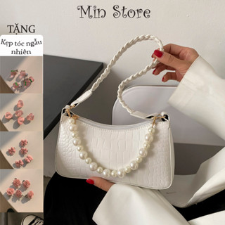 Túi Xách Nữ Cao Cấp Đeo Vai Kẹp Nách Xinh Xẻo Dây Da Tết Phong Cách Đi Chơi Dự Tiệc - MIN 222