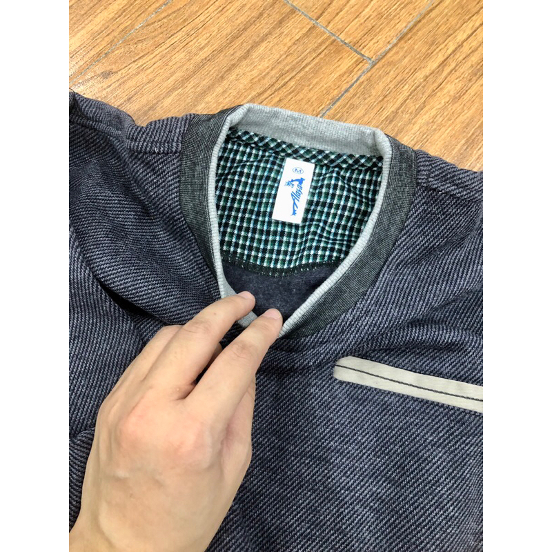 Áo nỉ nam hoodie dài tay thu đông xuất dư gấu bo nhẹ chất lót nỉ dày dặn mềm không chảy nhão