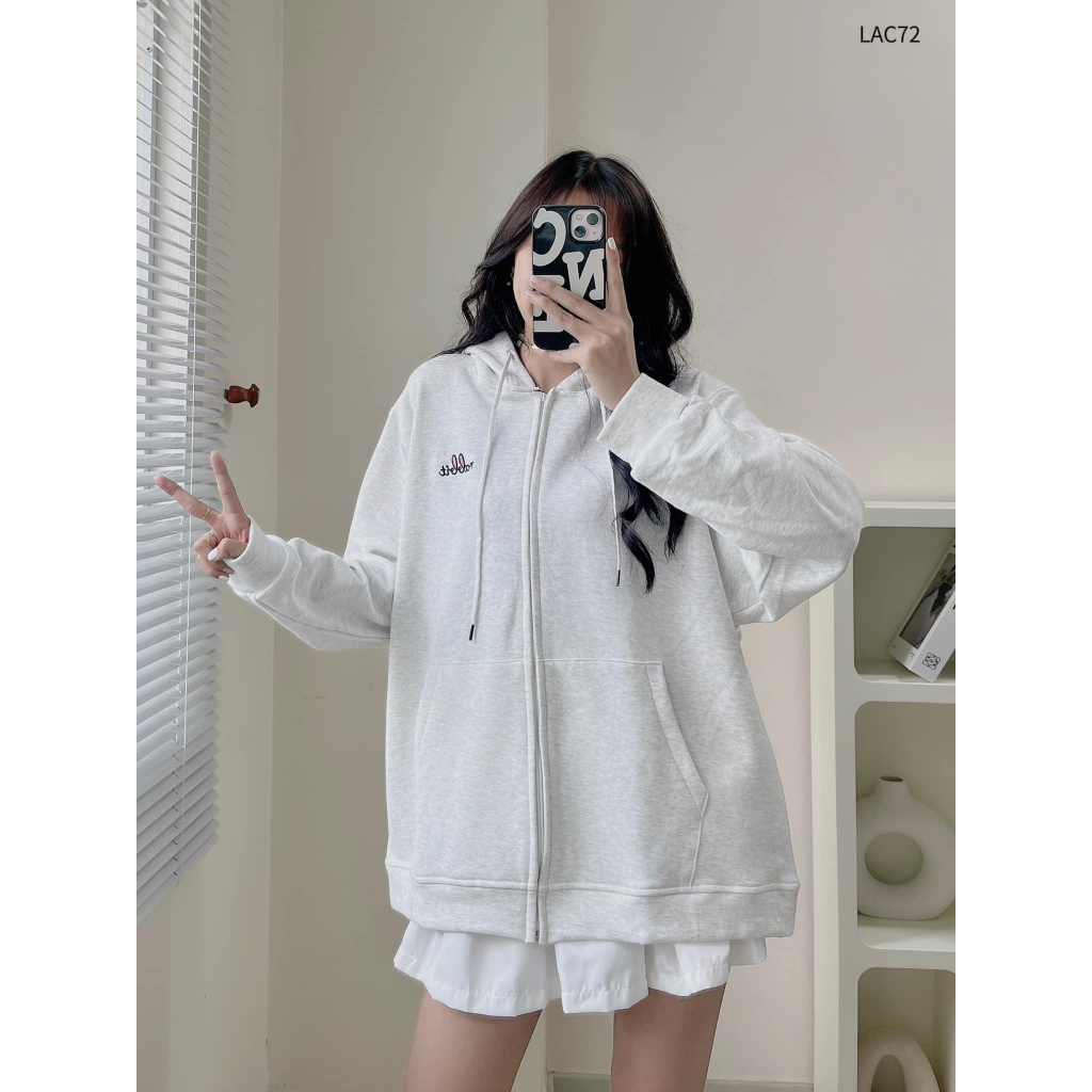 Áo khoác da cá form rộng basic trẻ trung năng động CHIBEST LAC72