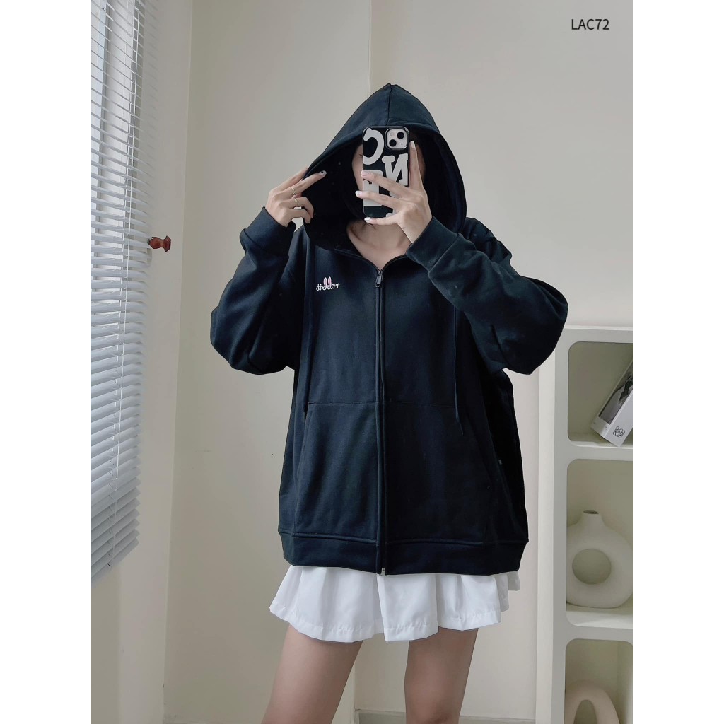 Áo khoác da cá form rộng basic trẻ trung năng động CHIBEST LAC72