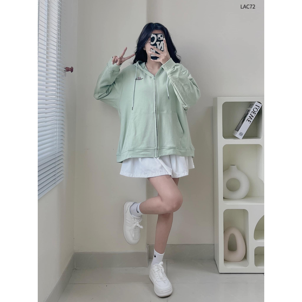 Áo khoác da cá form rộng basic trẻ trung năng động CHIBEST LAC72