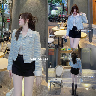 Áo dạ xanh cúc ngọc, chất dạ hàng 2 lớp, cúc ngọc khâu tay siu hot