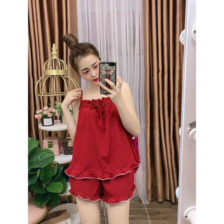 Bộ lụa mặc nhà form rộng đẹp 40-60kg