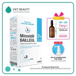 Xịt mọc tóc Minoxidil Baileul 2% & 5% - NHẬP KHẨU PHÁP - Date 2026