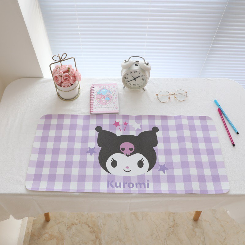 Miếng lót chuột máy tính cỡ to hoạt hình - Thảm lót tay trải bàn học, bàn làm việc decor nhiều hình cute nhựa PVC