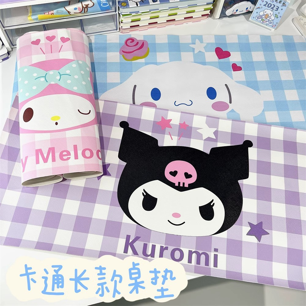 Miếng lót chuột máy tính cỡ to hoạt hình - Thảm lót tay trải bàn học, bàn làm việc decor nhiều hình cute nhựa PVC