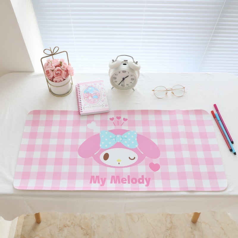 Miếng lót chuột máy tính cỡ to hoạt hình - Thảm lót tay trải bàn học, bàn làm việc decor nhiều hình cute nhựa PVC