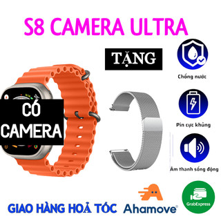 Đồng Hồ S8 Bản Ultra Có Camera 2G/ 16G, Lắp sim 4G, Nghe Nhạc, Xem Phim, Chơi Game Online, Lướt Tiktok, FB, ZL, Ytube