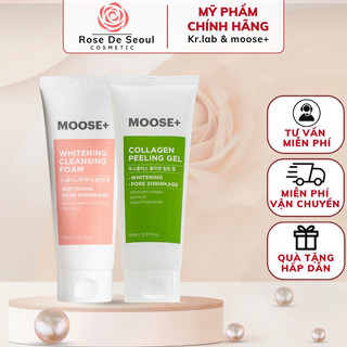 Combo sữa rửa mặt moose+tẩy da chết collagen moose 50ml hạn dùng 2026