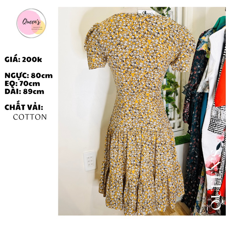 ĐẦM HOA CÁC LOẠI CHẤT LIỆU, VOAN, GẤM, LỤA COTTON - TÔN DÁNG