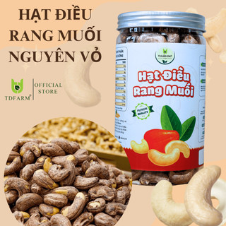Hạt điều rang muối nguyên vỏ lụa 500g TDFarm size A  thơm giòn giàu dinh dưỡng tốt cho sức khỏe