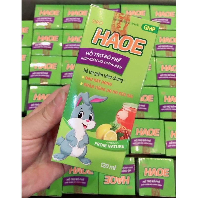 Siro hộ HAOE giúp bổ phế, giảm ho, loãng đờm  khản tiếng do ho kéo dài