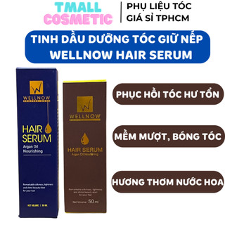 Tinh dầu dưỡng tóc wellnow argan oil hair serum 50ml phục hồi sâu hư tổn, khô xơ uốn nhuộm duỗi | tmall cosmetic
