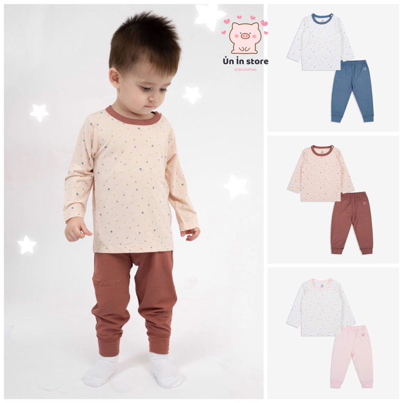 Bubaby Bộ dài tay cài vai Twinkle - Bambus BBB110107