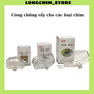 Cóng Chống Vẩy Cho 4 loại chim khuyên, mào, mi, choè chất liệu nhựa cứng