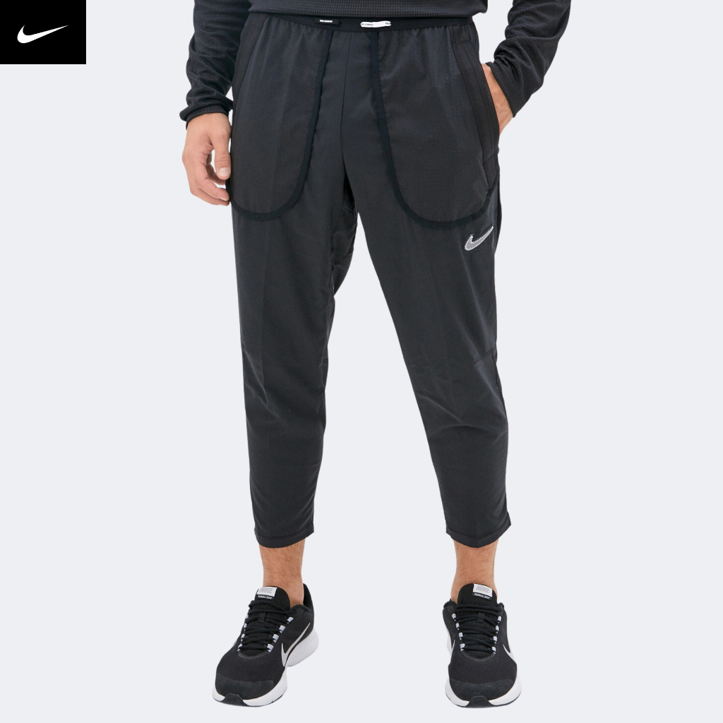Quần dài thể thao nam nữ N.ike Sportswear Dri-FIT Phenom Wild Run Pants - Black / White