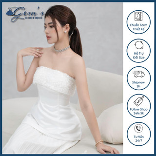 Áo cúp ngực phối ren lưới nổi cao cấp