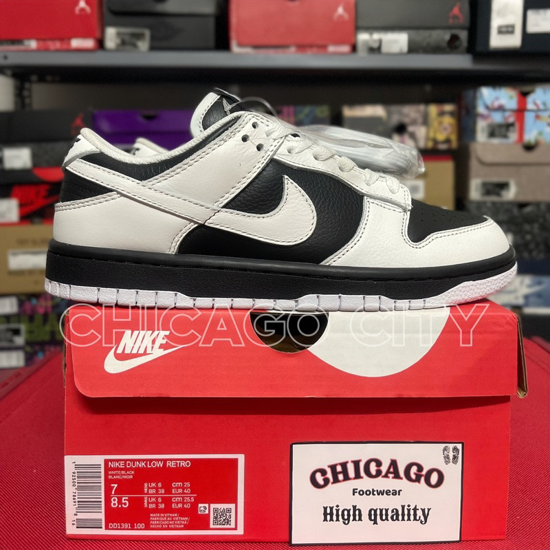 Giày Dunk Low Retro 'Reverse Panda' | Best quality