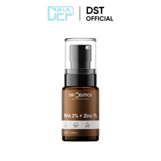 DRCEUTICS Serum Kẽm BHA 2% + Zinc PCA 1% DrCeutics giảm mụn và giảm tiết dầu 30g