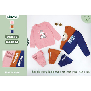 Bộ dài tay Dokma - Quần ngố Dokma DQ956 - DB1890